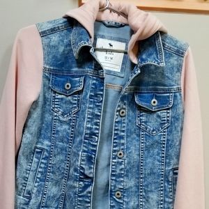 abercrombie Jean jacket hoodie